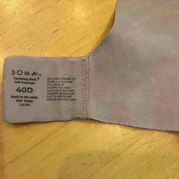 Soma Vanishing Back Full Coverage Bra RN 79984 - Picture 7 of 8